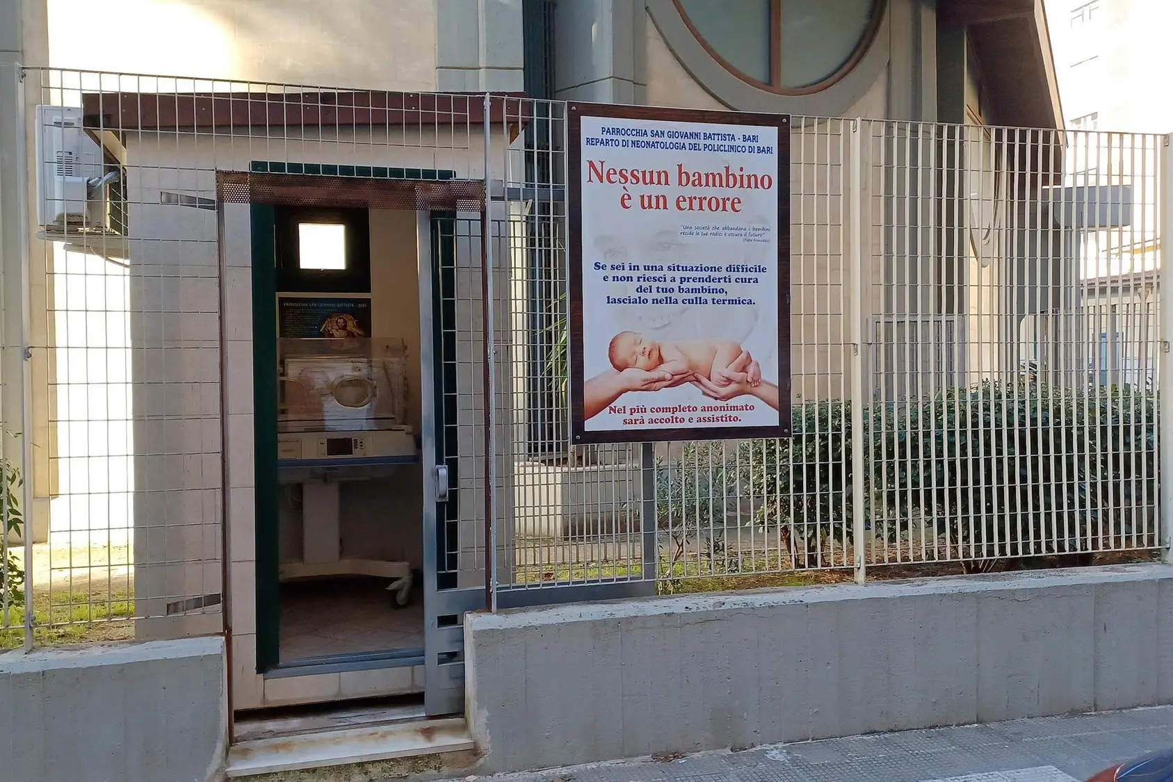 La culla termica (foto Ansa)