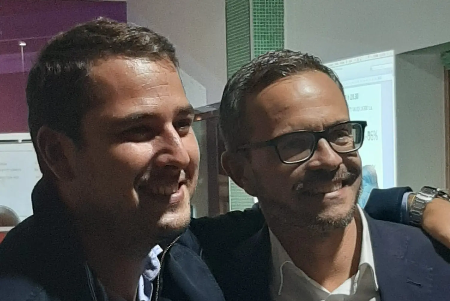 I sindaci Mauro Usai e Pietro Morittu