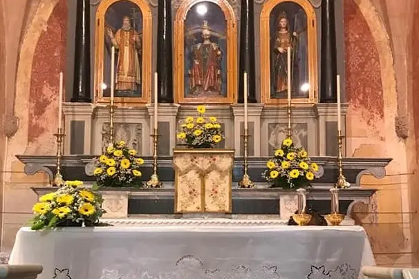 Altare santuario San Costantino a Sedilo (foto Corrias)