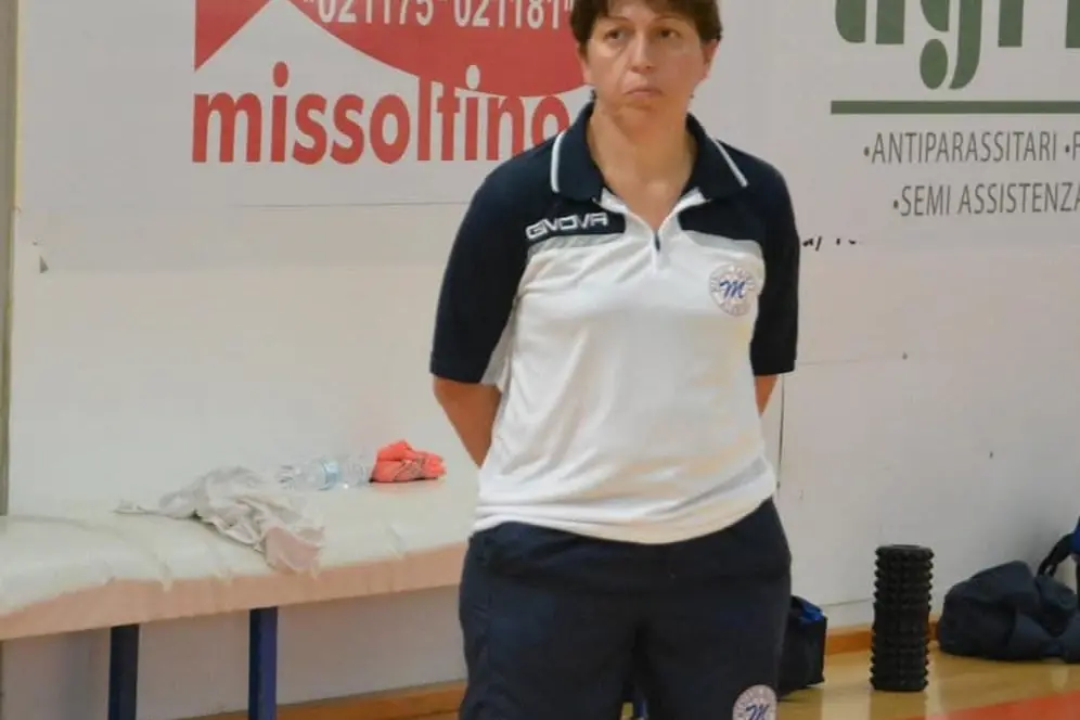 Nella foto Manuela Monticelli, coach della Mercede Alghero di B femminile (foto concessa dalla società Mercede)