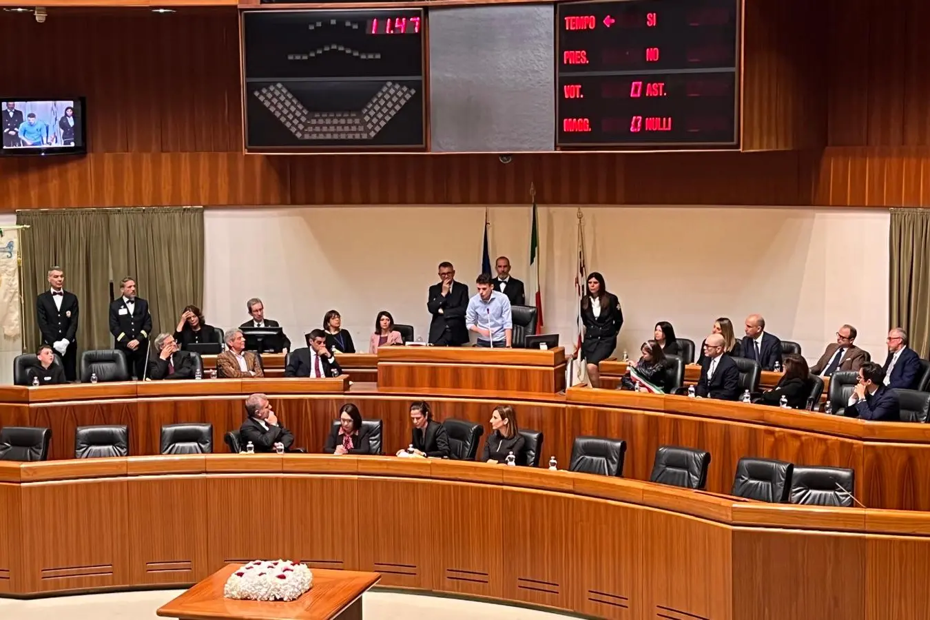 L'Aula del Consiglio regionale (foto Murgia)