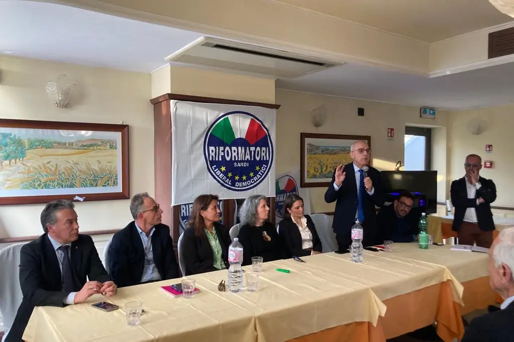 La presentazione della lista dei Riformatori sardi