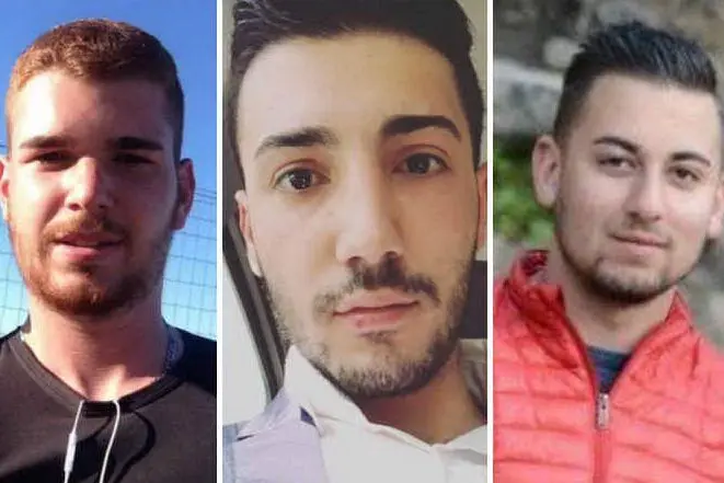 Le tre vittime