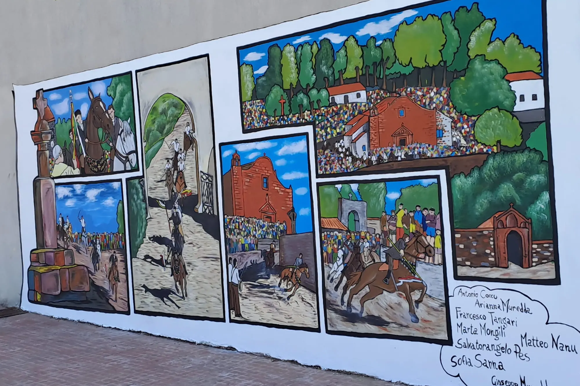 Il Murales realizzato a Sedilo ( foto concessa)