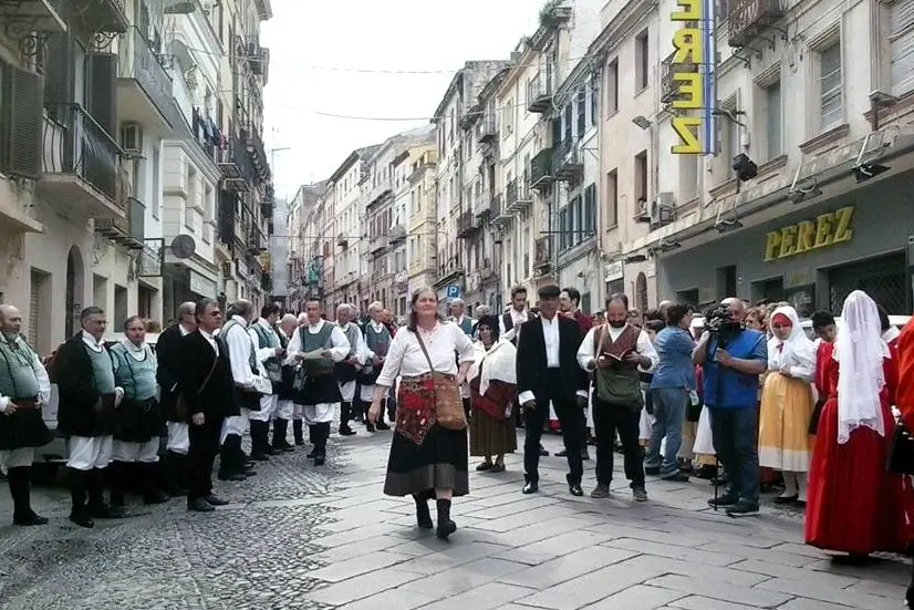 Sassari, una rappresentazione delle edizioni passate de Sa Die de Sa Sardinia